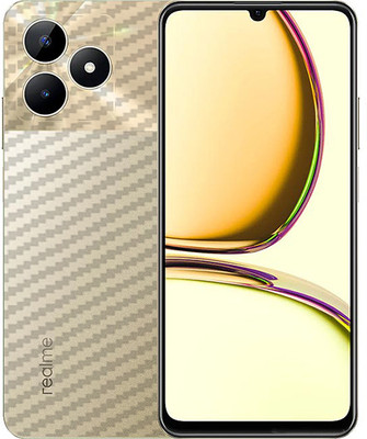 candeal mart Realme C53 / C51 | Narzo N53 Back skin sticker / Vinyl wrap / Protective film Mobile Skin(Carbon Fiber 3D ,Transparent)