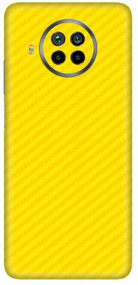 Vcare GadGets Mi 10 T Lite Mobile Skin(Fiber Carbon Yellow)