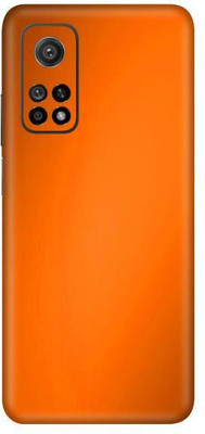 Vcare GadGets Mi 10 T 5G Mobile Skin(Metallic Orange Shining)