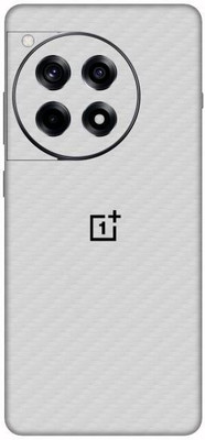 Vcare GadGets Fiber Carbon White OnePlus 12 R 5G With Logo Mobile Skin(Fiber Carbon White)