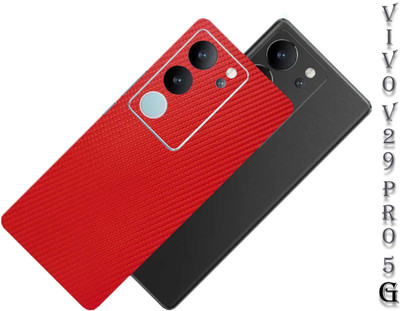TJ CREATION VIVO V29 PRO 5G, VIVO V29 PRO 5G, VIVO V29 PRO 5G Mobile Skin(Ultra red carbon fiber Skin With High Matte Finish.)