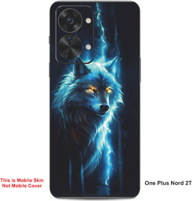 VYBE The Smart Choice One Plus Nord 2T Wolf Embossed Mobile Skin(Curious Blue 35)