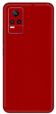 Vcare GadGets Vivo Y21e 5 G Mobile Skin(Glossy Red)