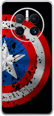 FCS Huawei Mate 50 Pro Printed Back skin Mobile Skin(Captain America Shield)