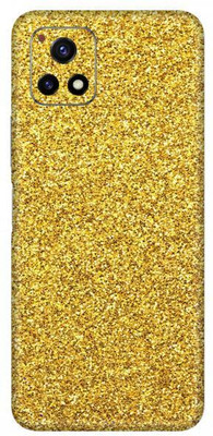 Vcare GadGets Glitter Gold vivo Y72 5G Mobile Skin(Glitter Gold)