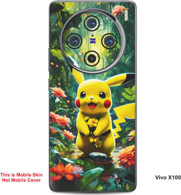 VYBE The Smart Choice Vivo X100 Pikachu Embossed Mobile Skin(Light Tan B17)