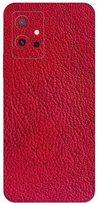 Vcare GadGets Leather Red vivo T1 5G Mobile Skin(Leather Red)