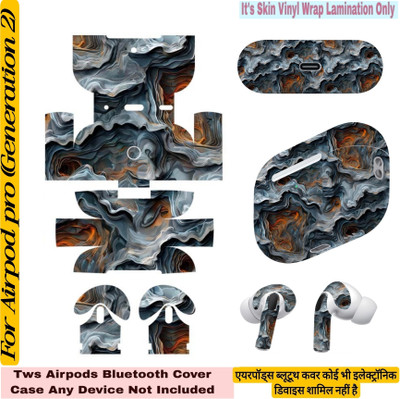 Flipkart SmartBuy COMPETABLE FOR AIRPOD PRO(2ND GEN)PATTHAR MARBAL SHADE416 Mobile Skin(AIRPOD PRO(2ND GEN)(TWS AIRPOD DEVICE NOT INCLUDED)MULTI_COLOUR)