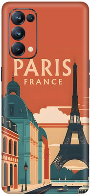 wrap craft OPPO RENO 5 PRO Premium Vinyl BACK Mobile Skin(Multicolor)