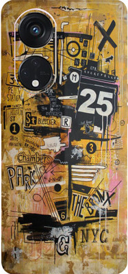 TJ CREATION Oppo Reno 8T 5G Mobile Skin(Ultra Super Multicolor Graffiti Skin With High Matte Finish.)