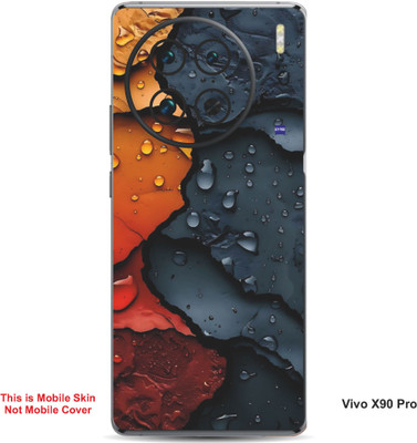 VYBE The Smart Choice Vivo X90 Pro Art Embossed Mobile Skin(Gunmetal 17)