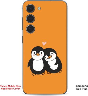 VYBE The Smart Choice Samsung S23 Plus Penguin Embossed Mobile Skin(Fire Orange 11)