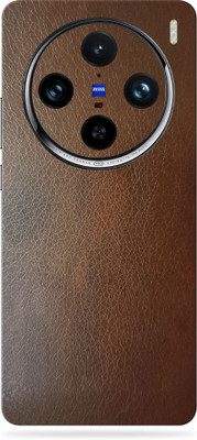 WeCre8 Skin's vivo X100 Pro 5G Ultra Premium Vinyl Mobile Skin (Multicolor) Mobile Skin(Brown Leather)