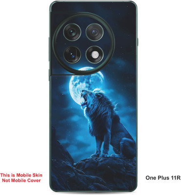 VYBE The Smart Choice One Plus 11R Lion Embossed Mobile Skin(Water Blue 33)