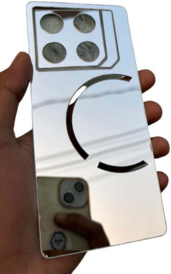 TWUAOP INFINIX GT 20 PRO MOBILE SKIN ACRYLIC SHEET MIRROR BACK PANNEL APPLE LOGO Mobile Skin(Silver)