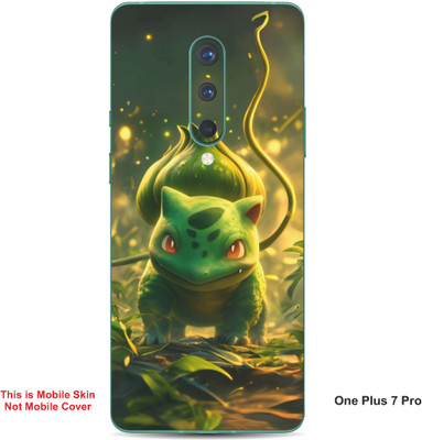 VYBE The Smart Choice One Plus 7 Pro Bulbasaur Pokemon Embossed Mobile Skin(Medium Forest Green 16)