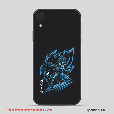 VYBE The Smart Choice iPhone XR Goku Embossed Mobile Skin(Deep Coffee 11)