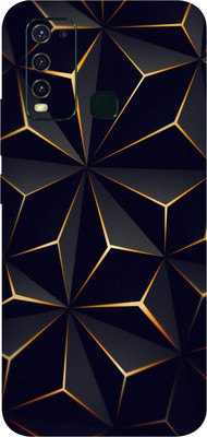 BUGGU VIVO Y30 Mobile Skin(Ultra Super Black Abstract Shape Skin With High Matte Finish.)