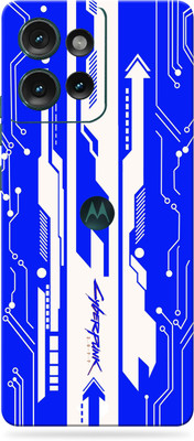 WeCre8 Skin's Motorola Edge 50 5G Mobile Skin(Blue-Cyberpunk)