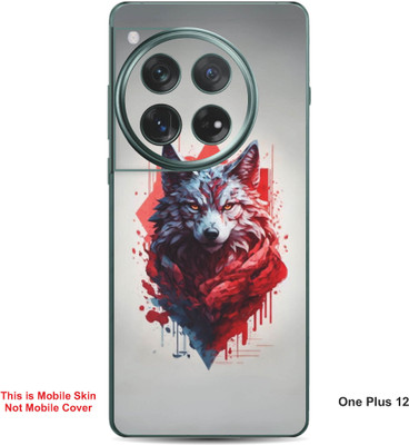 VYBE The Smart Choice One Plus 12 Wolf Embossed Mobile Skin(Moon Mist 34)