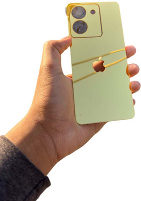 TWUAOP VIVO Y36 5G MOBILE SKIN ACRYLIC SHEET MIRROR BACK PANNEL APPLE Mobile Skin(Gold)