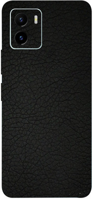 BUGGU VIVO Y15C Mobile Skin(Black Leather Skin With High Matte Finish.)