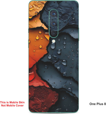 VYBE The Smart Choice One Plus 8 Pattern Embossed Mobile Skin(Light Eggplant A2)