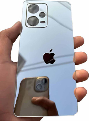 MOKPLZ REDMI NOTE 12 PRO 5G MOBILE SKIN ,MIRROR BACK PANNEL ACRYLIC SHEET Mobile Skin(Silver)