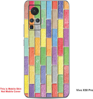 VYBE The Smart Choice Vivo X50 Pro Art Embossed Mobile Skin(Moonstone Blue 9)