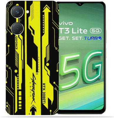 OggyBaba OggyBaba Vivo T3 Lite 5g Mobile Skin(Cyberpunk Yellow Black)