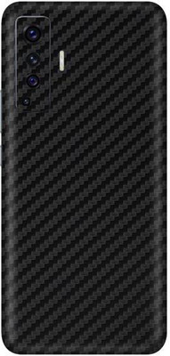 Vcare GadGets Vivo X50 Mobile Skin(Fiber Carbon Black)