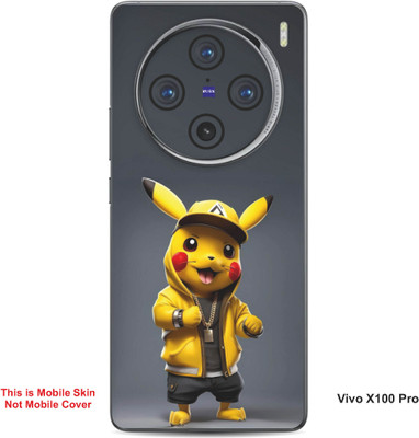 VYBE The Smart Choice Vivo X100 Pro Pokemon Embossed Mobile Skin(Banana Yellow B16)