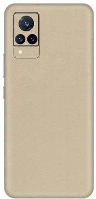Vcare GadGets Cream Leather vivo V21 5G Mobile Skin(Cream Leather)