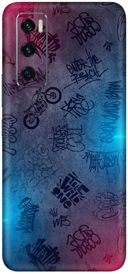 SKINADDA Vivo V20 SE Premium Vinyl Mobile Skin(Multicolor)