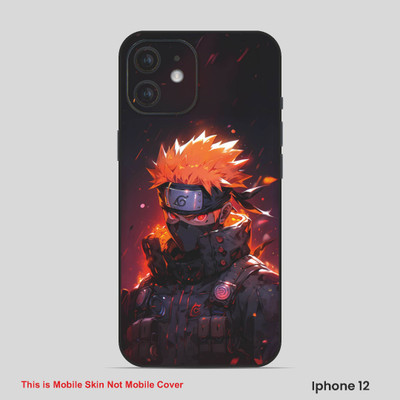 VYBE The Smart Choice iPhone 12 Naruto Embossed Mobile Skin(Crater Brown 21)