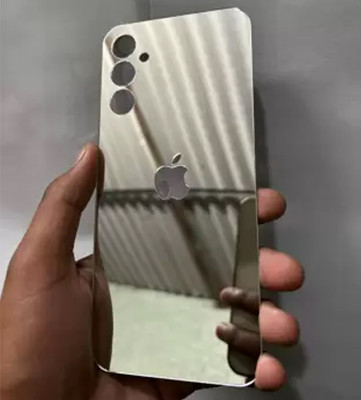 GPTECK Samsung Galaxy A24 4G Gold Mirror Finish Back Panel Mobile Skin(Silver)