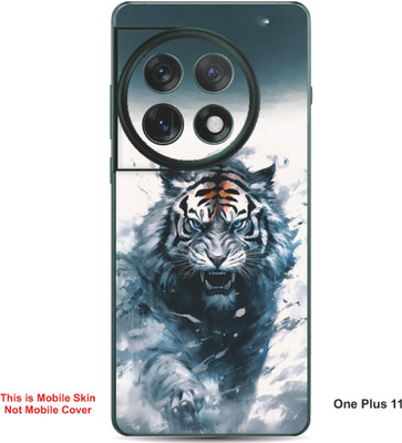 VYBE The Smart Choice One Plus 11 Tiger Embossed Mobile Skin(Titan White 32)