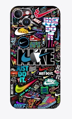 SkinoMania iphone 14 Mobile Skin(Multicolor Nike Art)