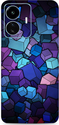 SkinoMania Vivo Iqoo Z6 Lite 5G Mobile Skin(Multicolor Cubes Vector)