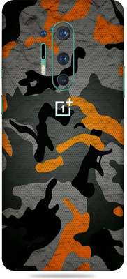 Gizmo Wraps Oneplus 8 Pro, Orange Camouflage-1 Mobile Skin(Multicolor)