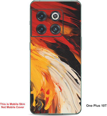 VYBE The Smart Choice One Plus 10T Art Embossed Mobile Skin(Indian Yellow A10)