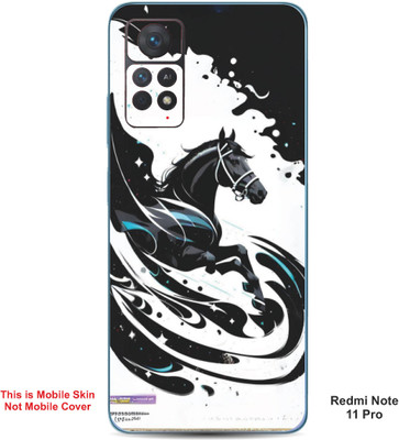 VYBE The Smart Choice Redmi Note 11 Pro Horse Embossed Mobile Skin(Milk White 20)