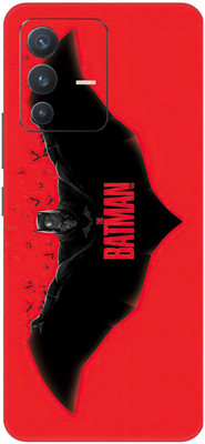 wrap craft Vivo V23 Pro (5G) Mobile Skin(Red, Black)