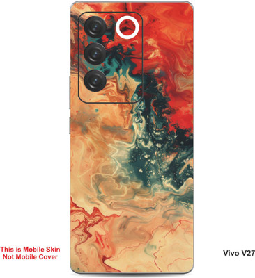 VYBE The Smart Choice Vivo V27 Abstract Embossed Mobile Skin(Persian 5)