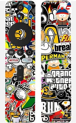 TJ CREATION Mi Smart LED TV Remote Mobile Skin(Ultra Super Sticker Bombing Skin With High Matte Finish.)