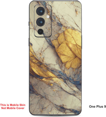 VYBE The Smart Choice One Plus 9 Abstract Embossed Mobile Skin(Hippie Blue A4)