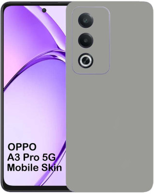 BUGGU Oppo A3 Pro 5G Mobile Skin(Ulltra Super Grey Matte Skin With High Matte Finish., Mobile Skin (Back+Side+Camera))