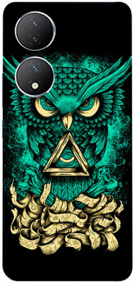 LAMHA Vivo Y100 5G, vivo y100 5g, Vivo Mobile Skin(Ultra Super Green Owl Wrap Sticker With High Matte Finish.)