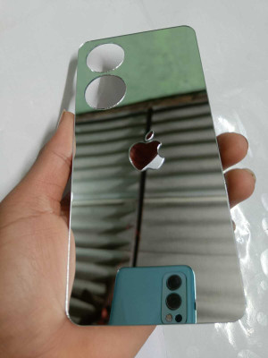TWUAOP VIVO T2 5G MIRROR BACK PANNEL ACRYLIC SHEET APPLE Mobile Skin(Silver)