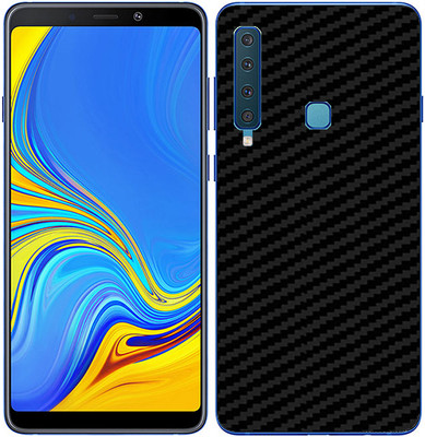 candeal mart Samsung Galaxy A9 (2018) carbon fiber 3D back skin/ Protective film Mobile Skin(Black)